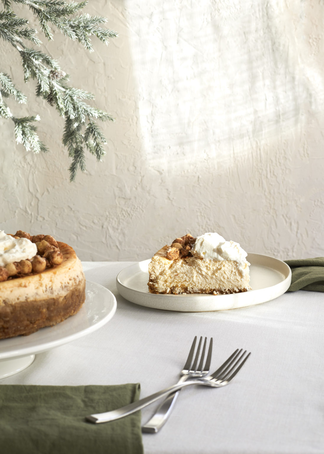 gluten free eggnog cheesecake salted sunday cheesecake, tarts + pies