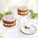 raspberry white chocolate naked cake with raspberry mascarpone whipped cream filling
