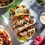 fall inspired korean short rib tacos with apple + carrot slaw and a lime crema