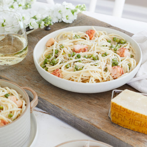 parmesan and garlic lobster pasta